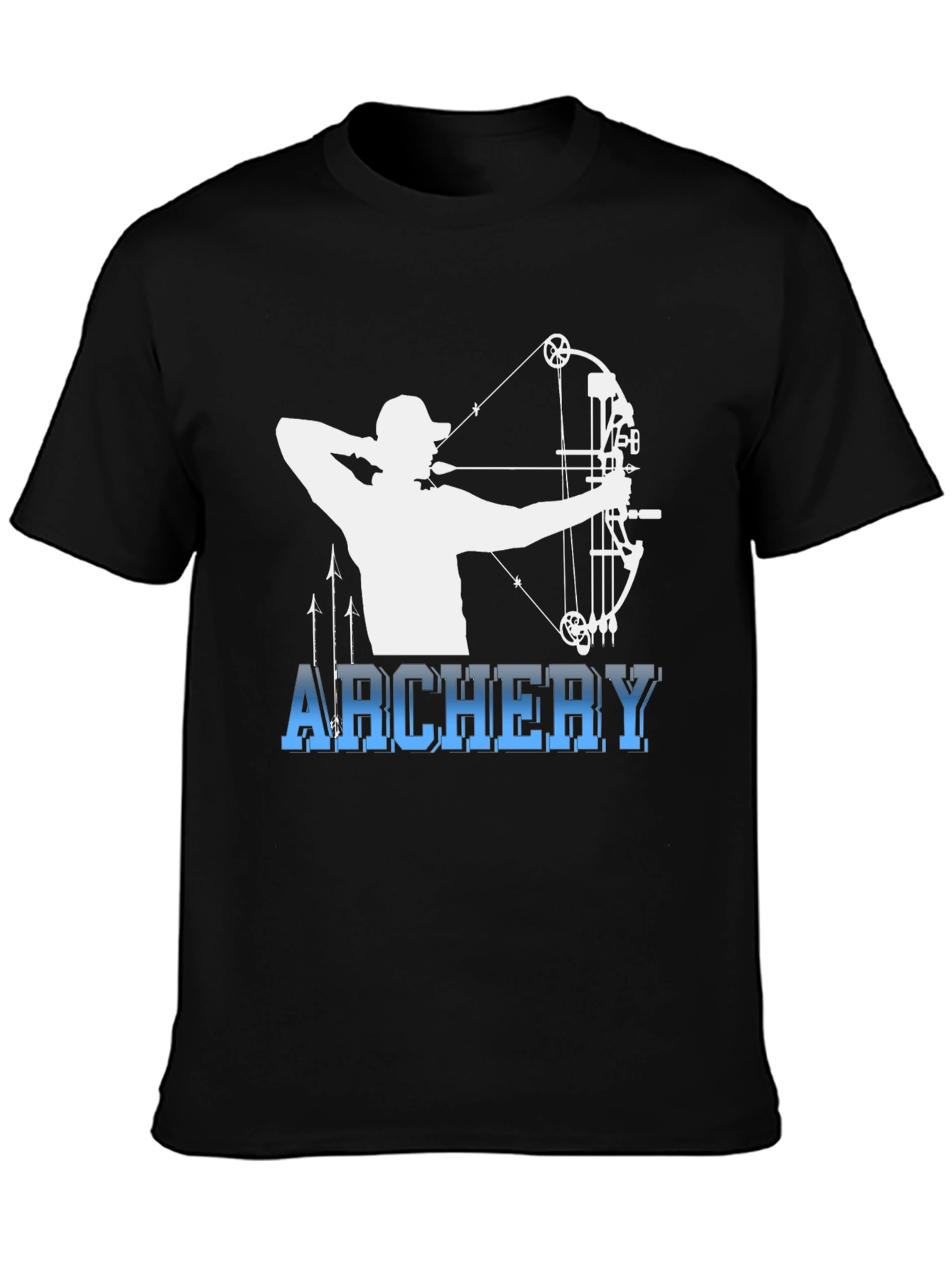 Archery Bow Hunter Black T-Shirt