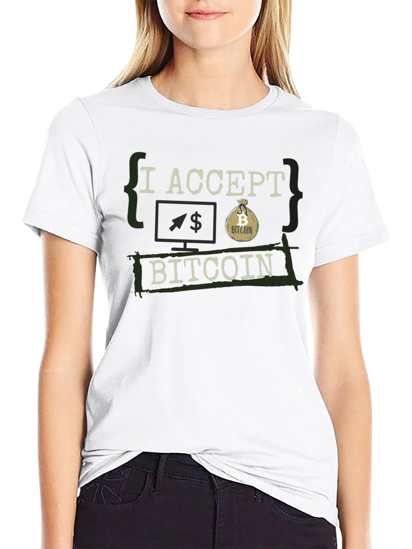 I Accept Bitcoin Graphic Tee