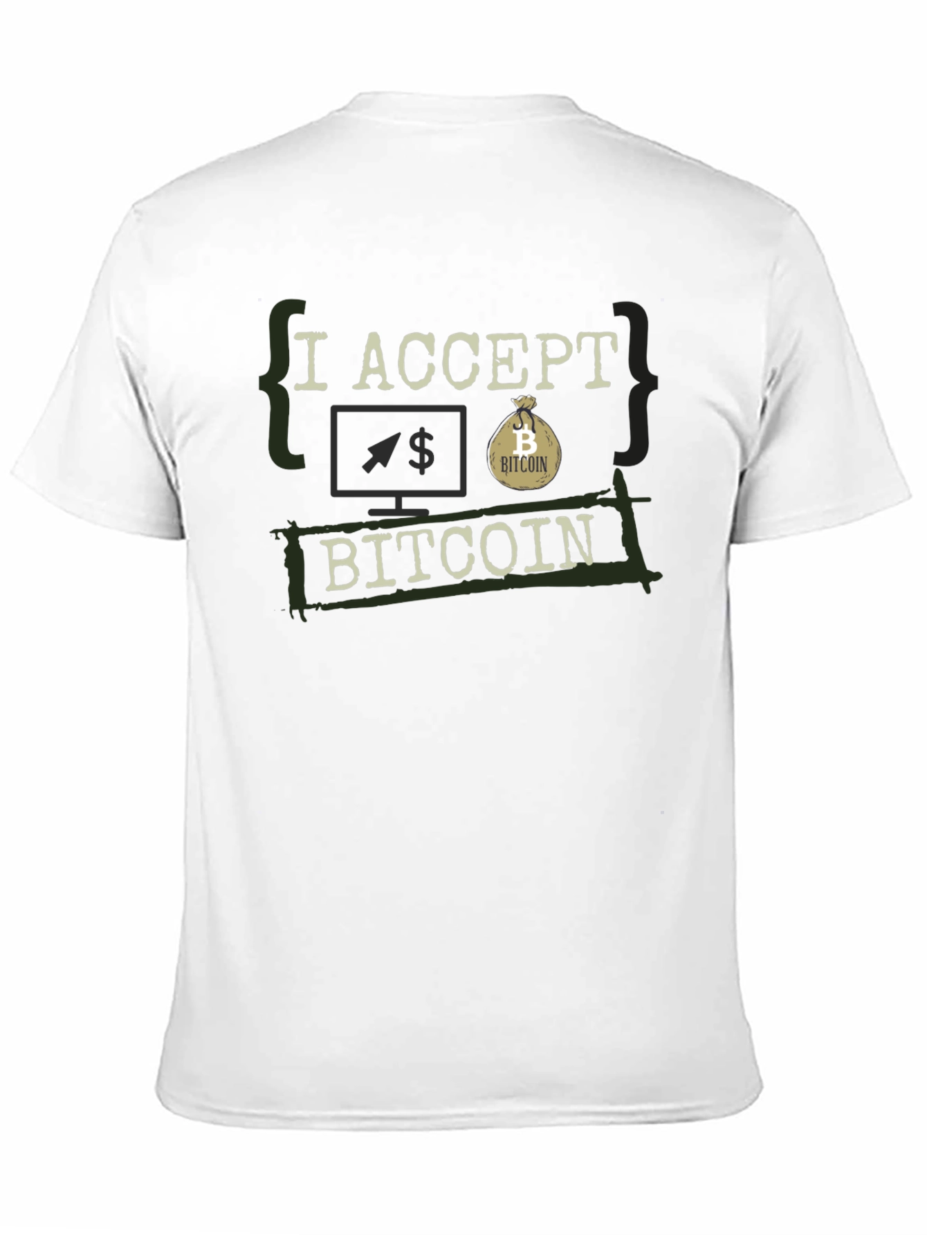 I Accept Bitcoin Graphic Tee