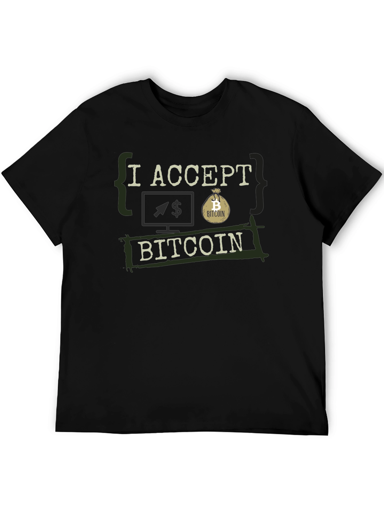 I Accept Bitcoin Graphic Tee