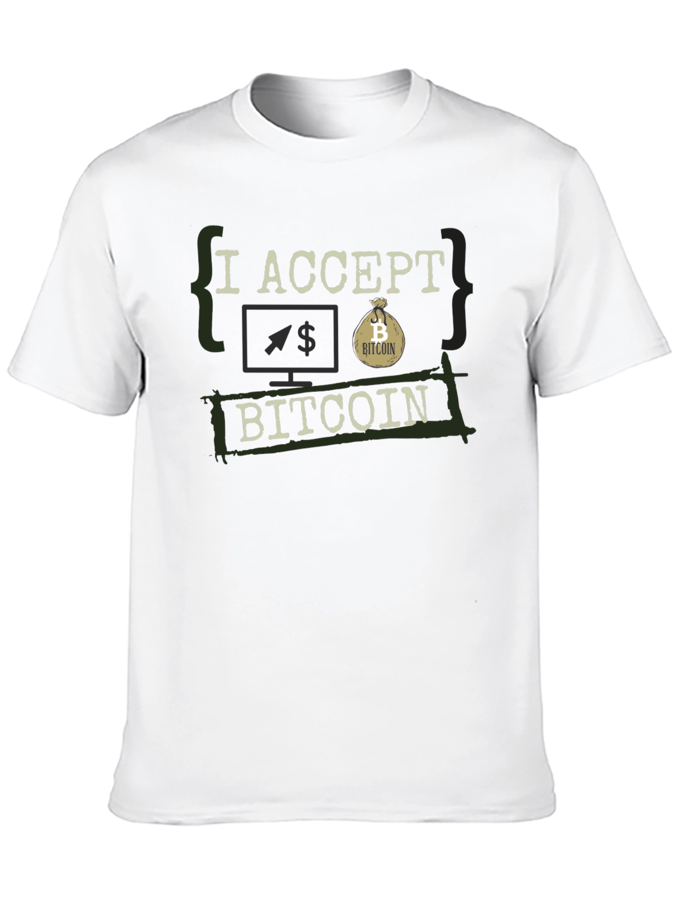 I Accept Bitcoin Graphic Tee