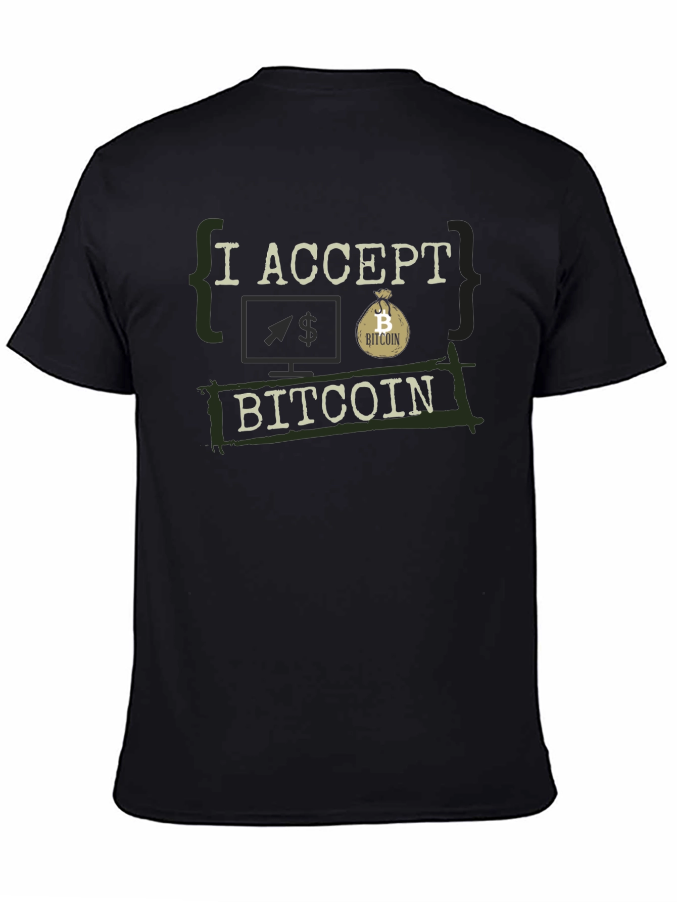 I Accept Bitcoin Graphic Tee