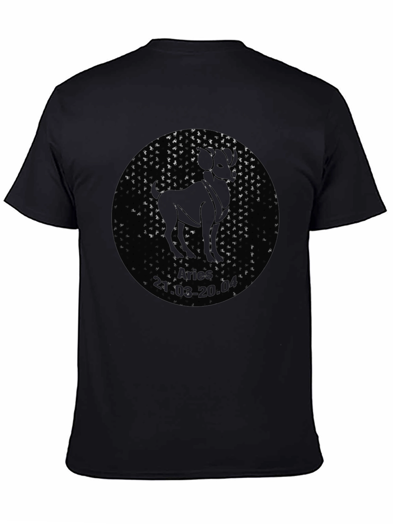 Aries Zodiac T-Shirt - Black Graphic Tee