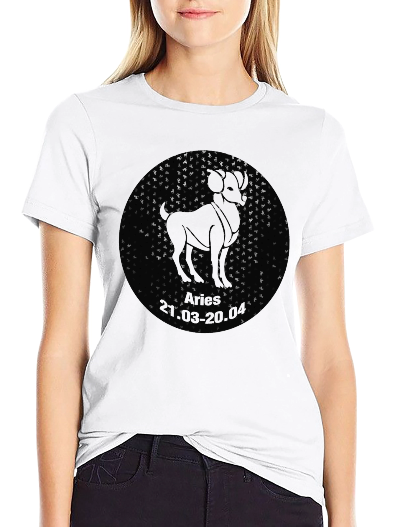 Aries Zodiac T-Shirt - Black Graphic Tee