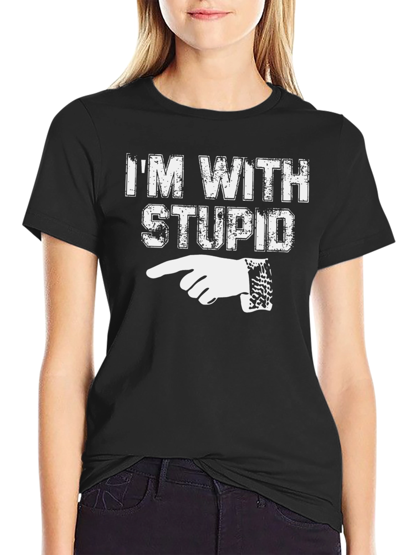 Im With Stupid Graphic Tee