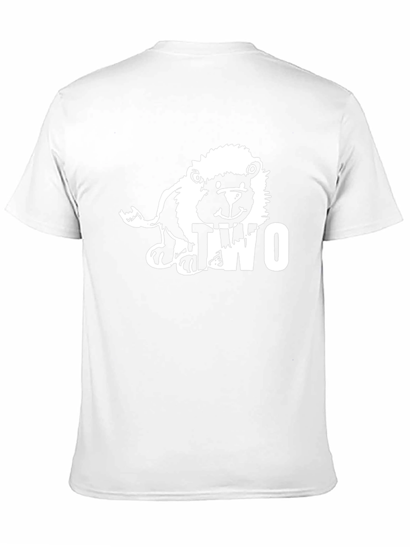 Cute Lion Two Graphic Black T-Shirt