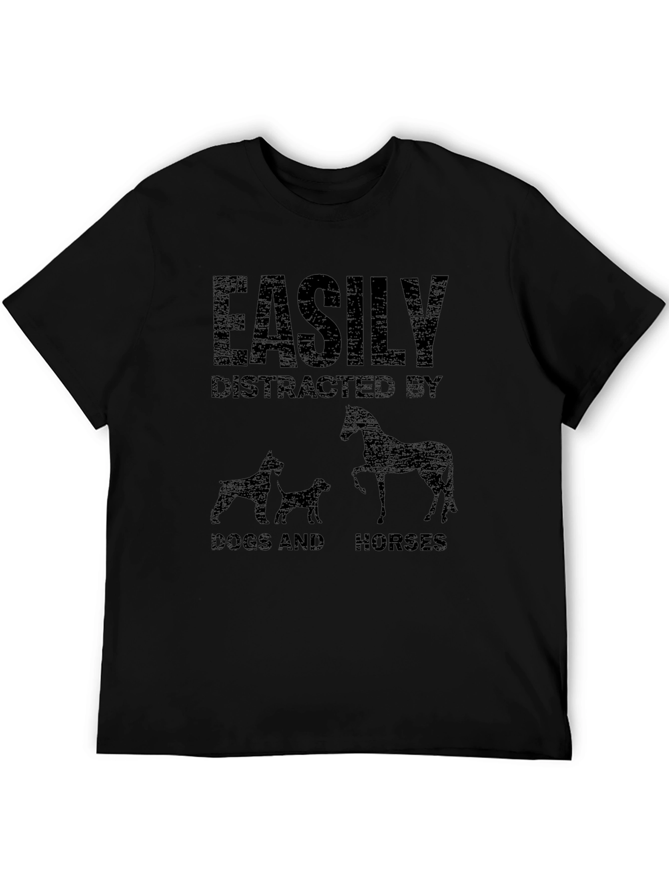 Easily Distracted by Dogs and Horses Graphic Tee