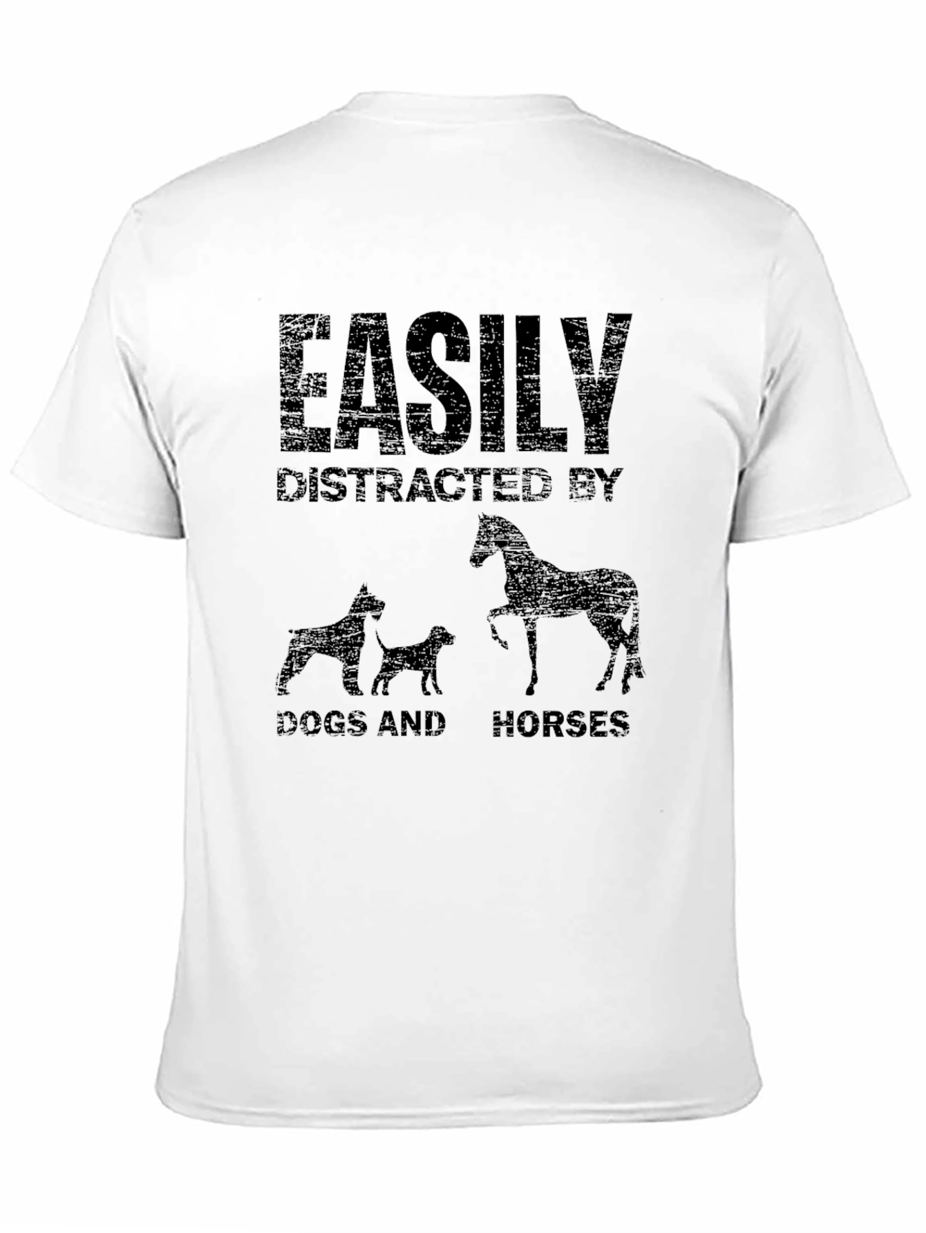 Easily Distracted by Dogs and Horses Graphic Tee