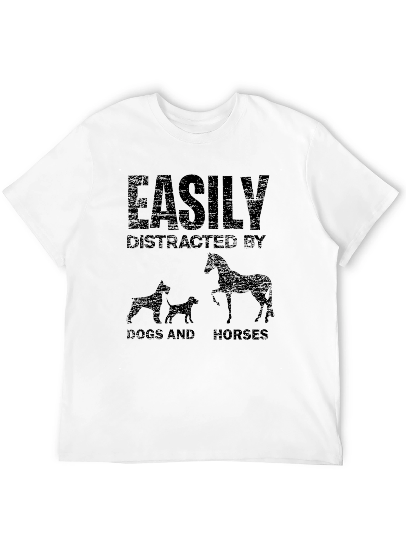 Easily Distracted by Dogs and Horses Graphic Tee