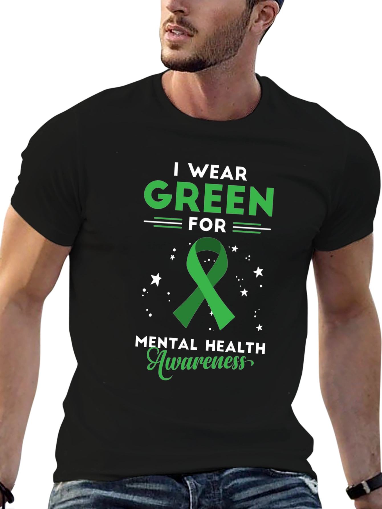 Green Mental Health Awareness T-Shirt