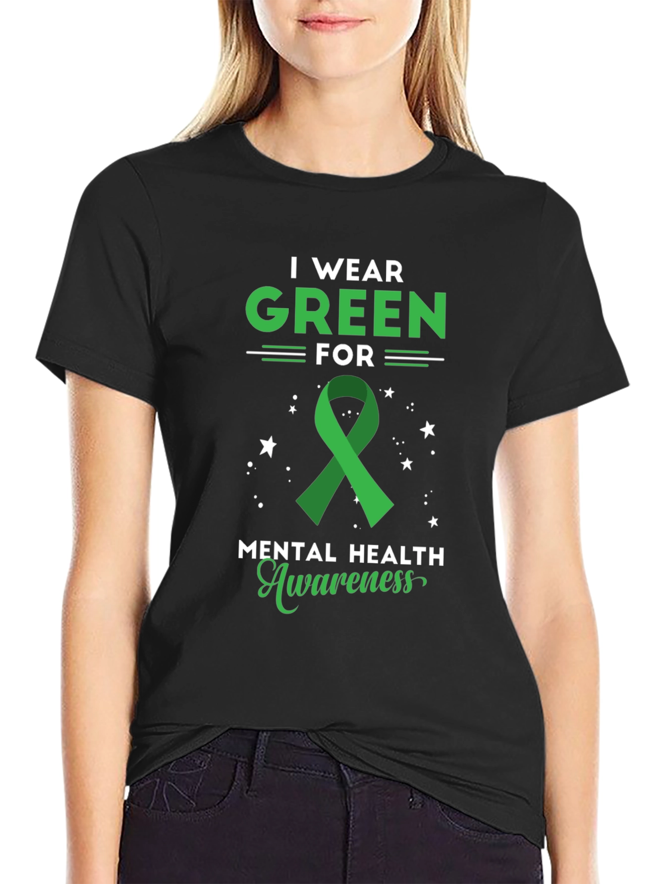 Green Mental Health Awareness T-Shirt