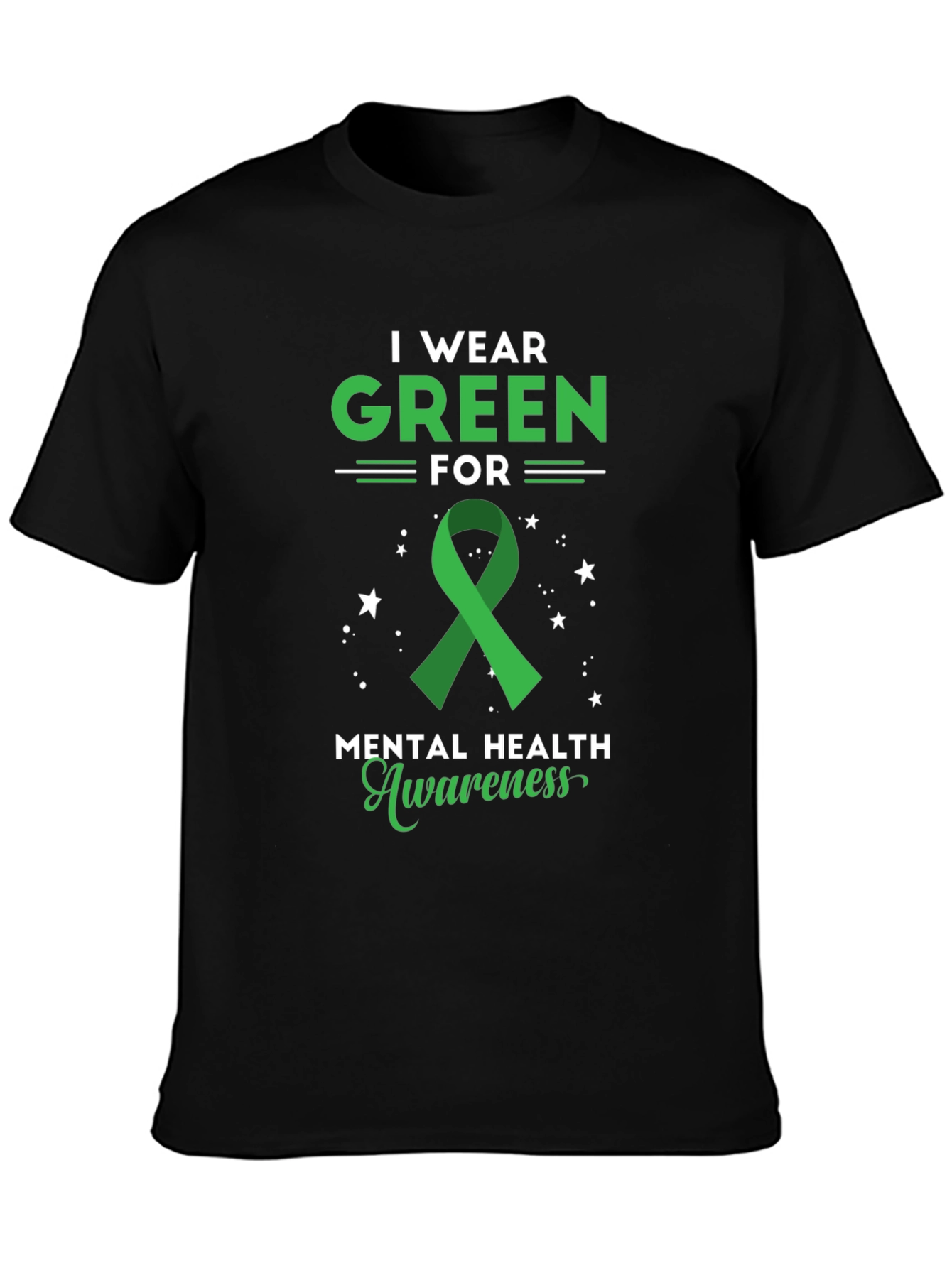 Green Mental Health Awareness T-Shirt