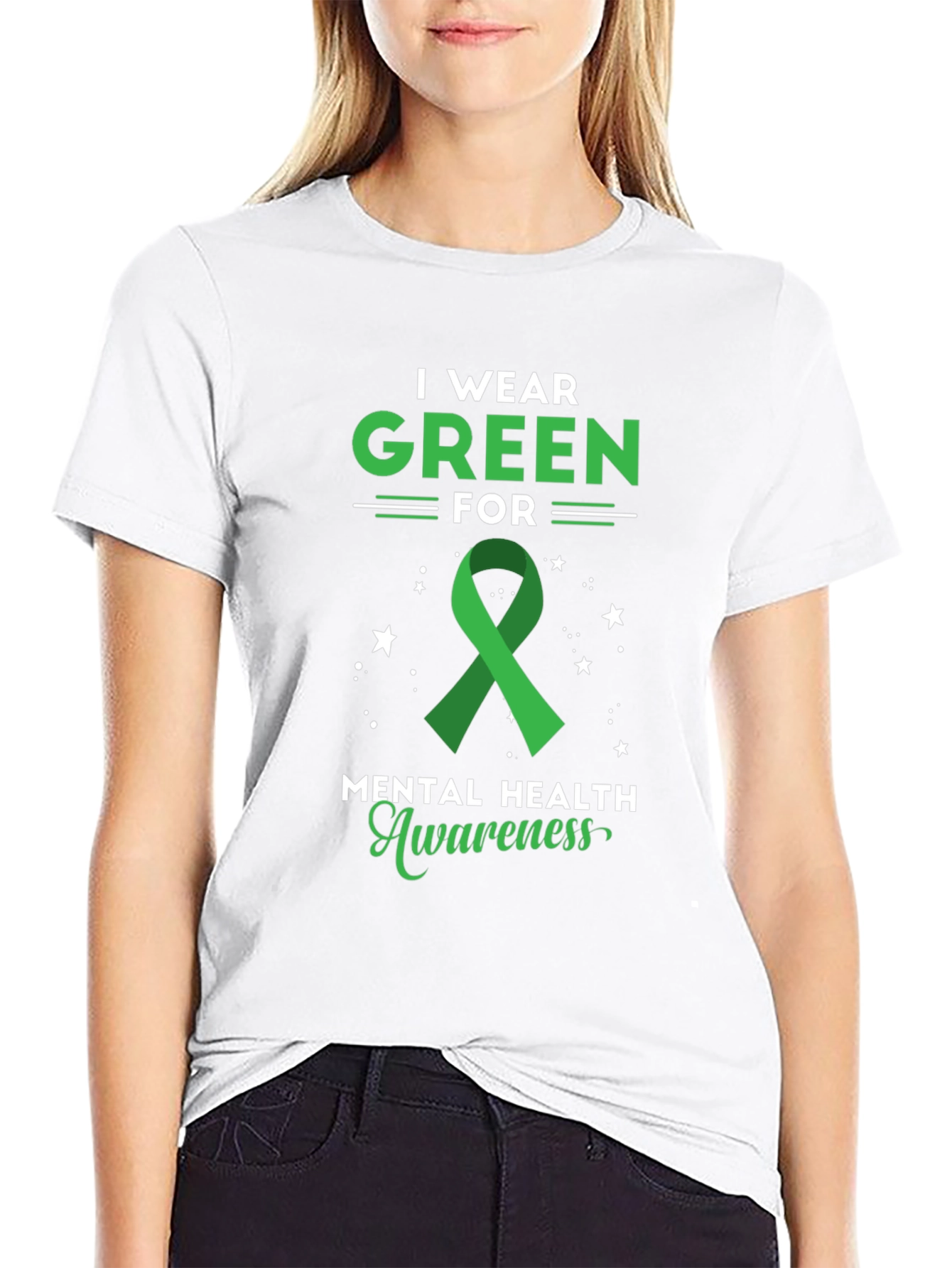 Green Mental Health Awareness T-Shirt