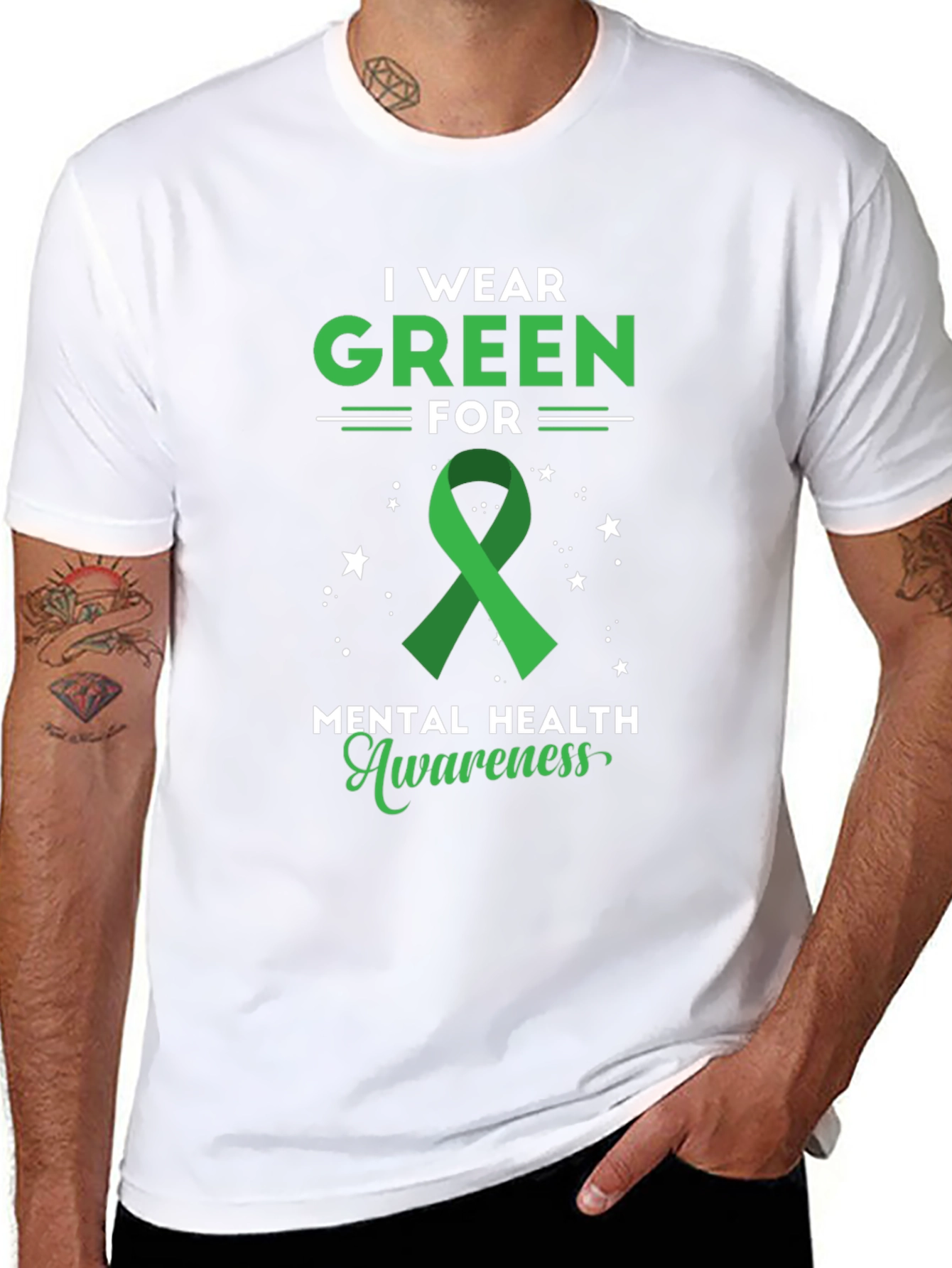 Green Mental Health Awareness T-Shirt