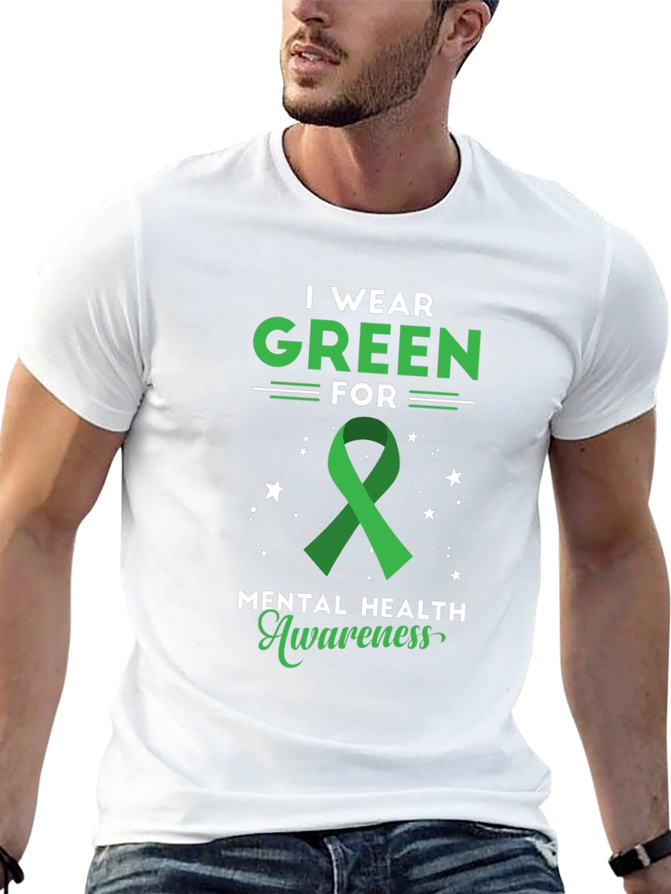 Green Mental Health Awareness T-Shirt