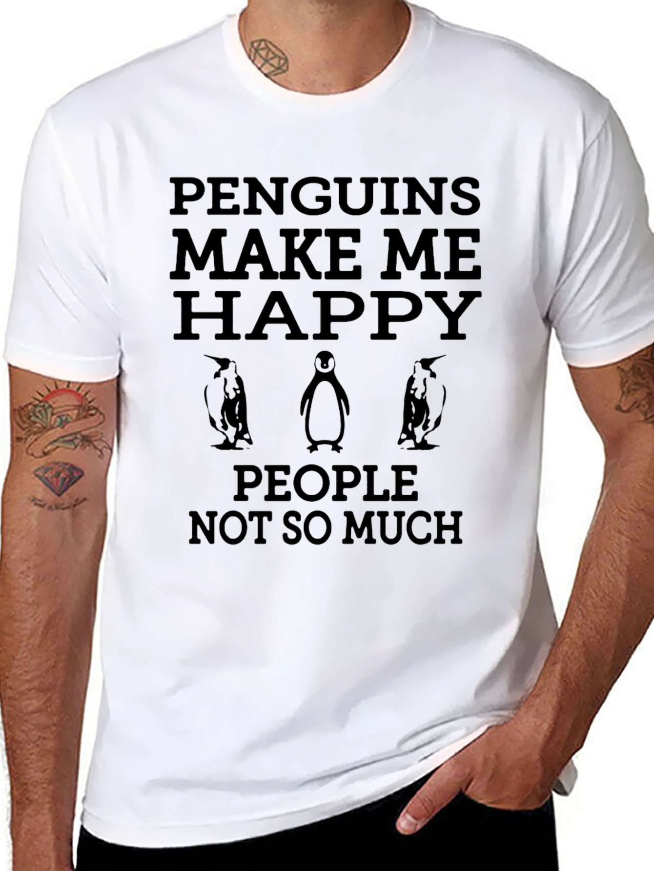 Penguins Make Me Happy T-Shirt
