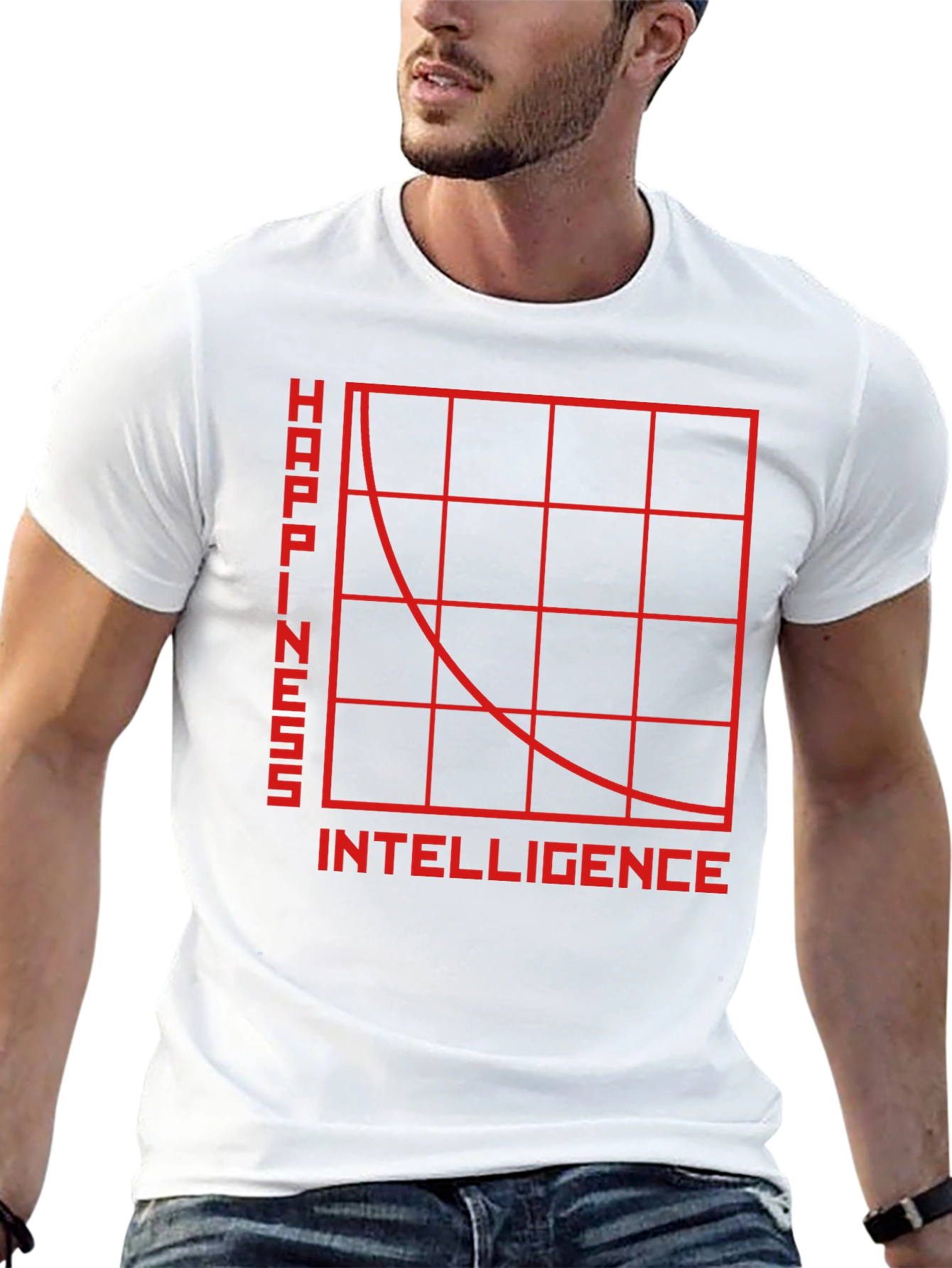 Happiness vs. Intelligence T-Shirt