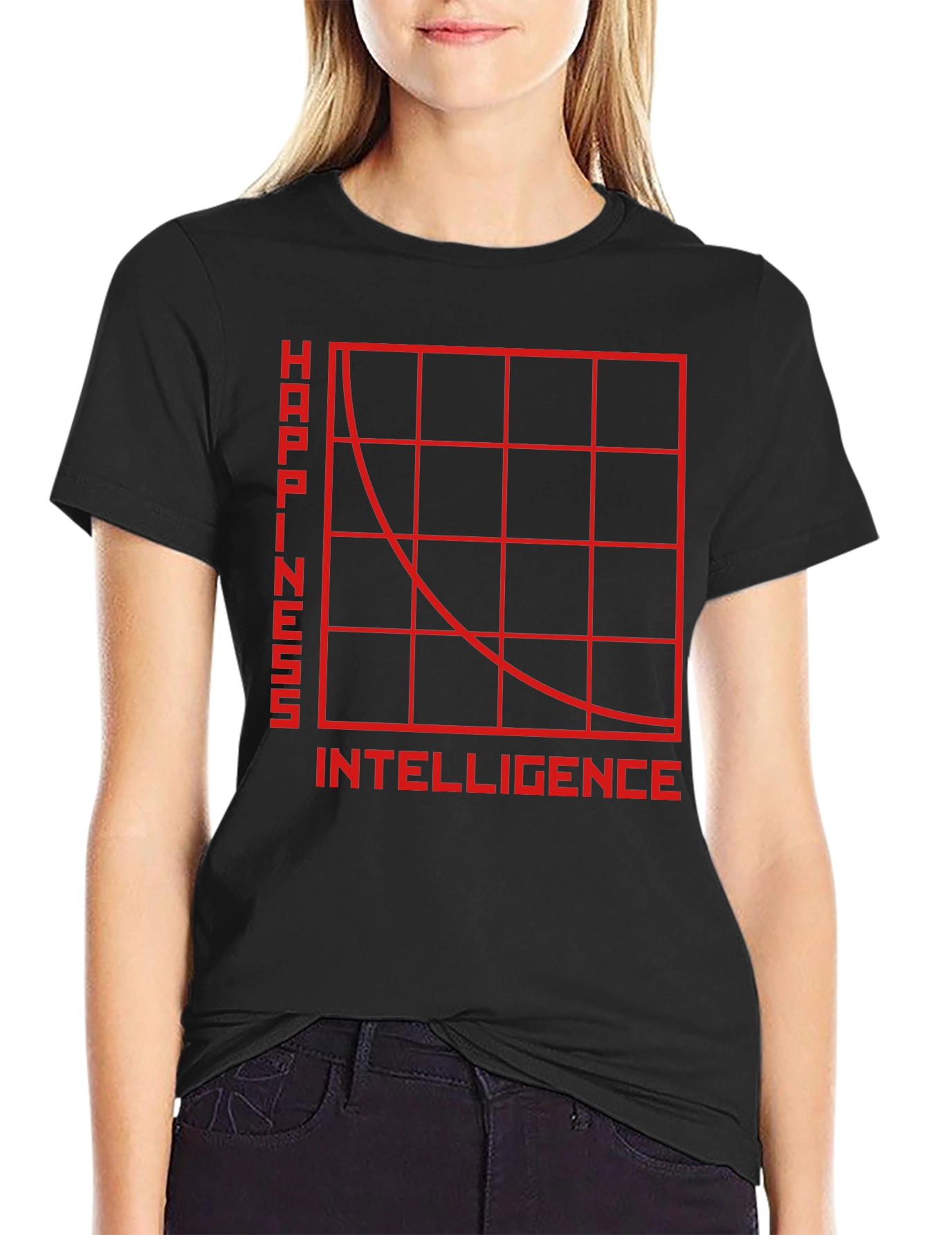 Happiness vs. Intelligence T-Shirt