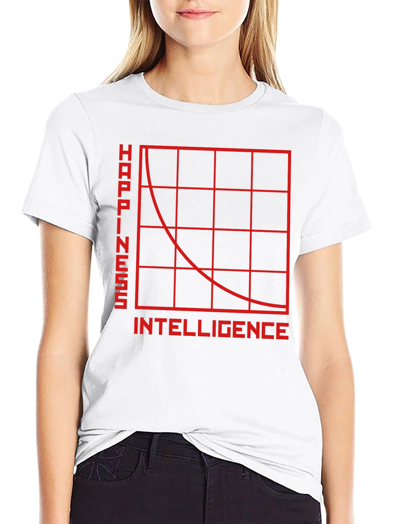 Happiness vs. Intelligence T-Shirt