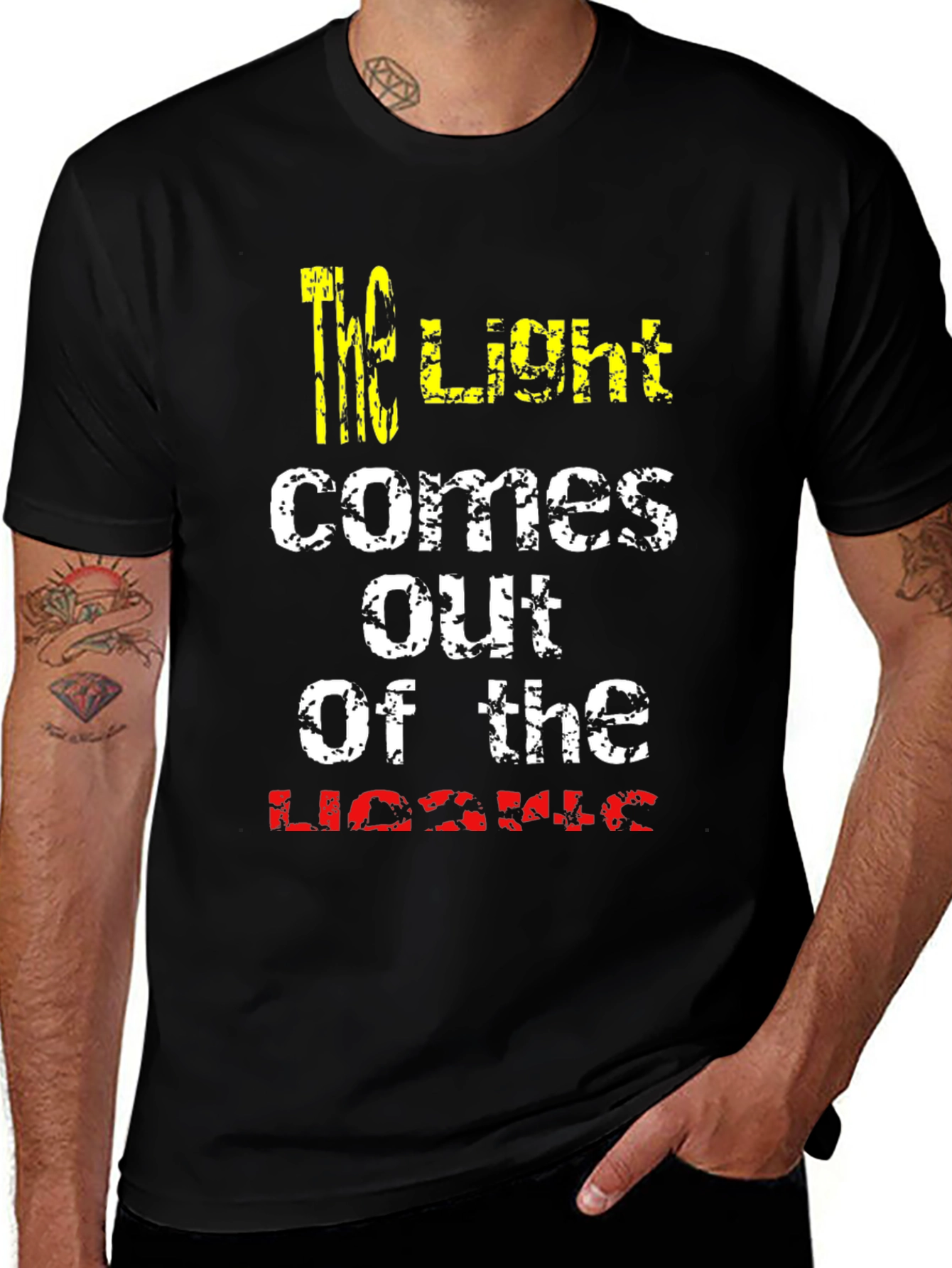 The Light Comes Out of the Darkness Graphic Tee