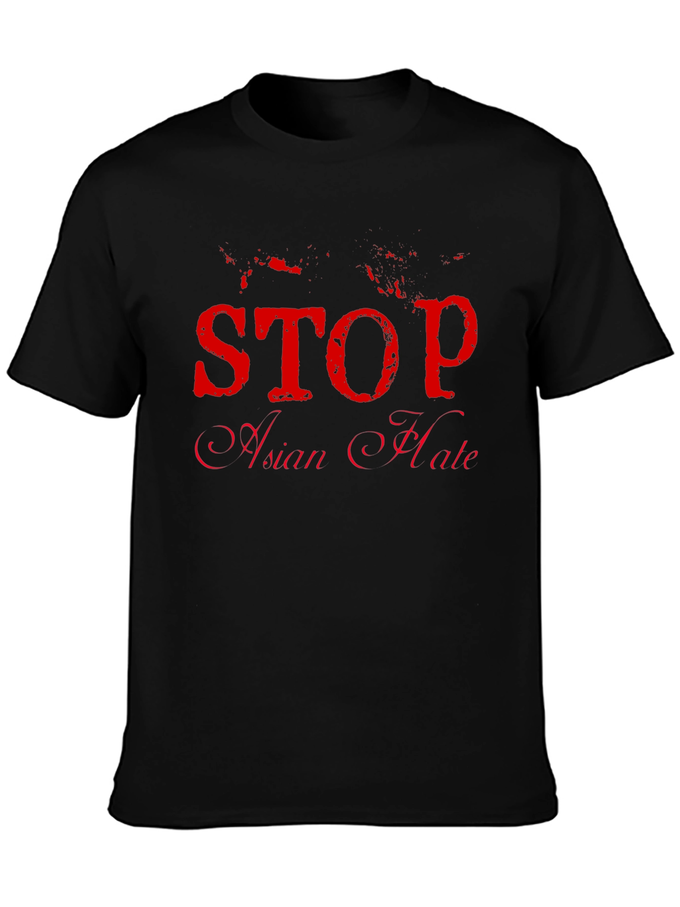 Stop Asian Hate Black T-Shirt
