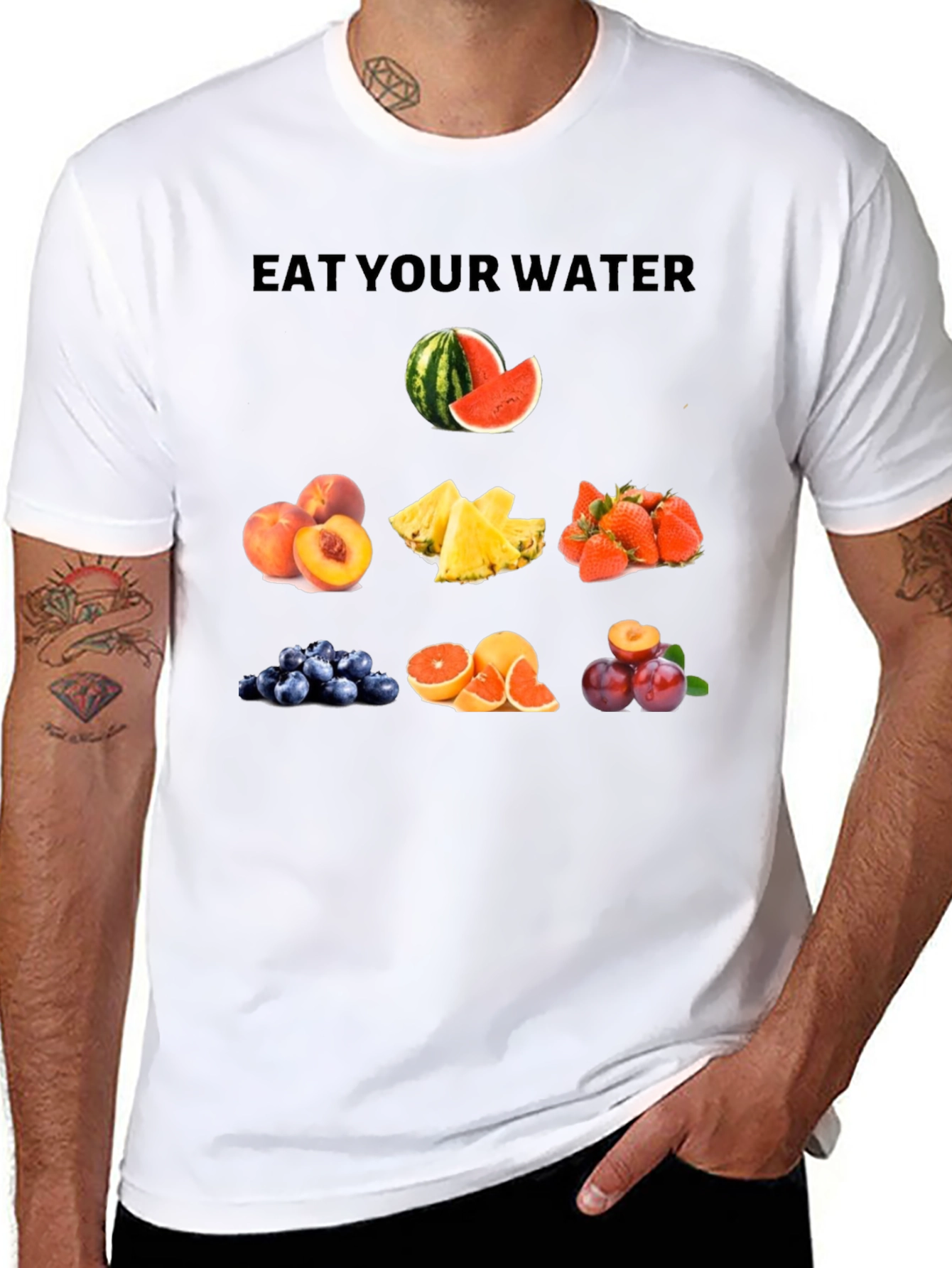 Eat Your Water Graphic T-Shirt