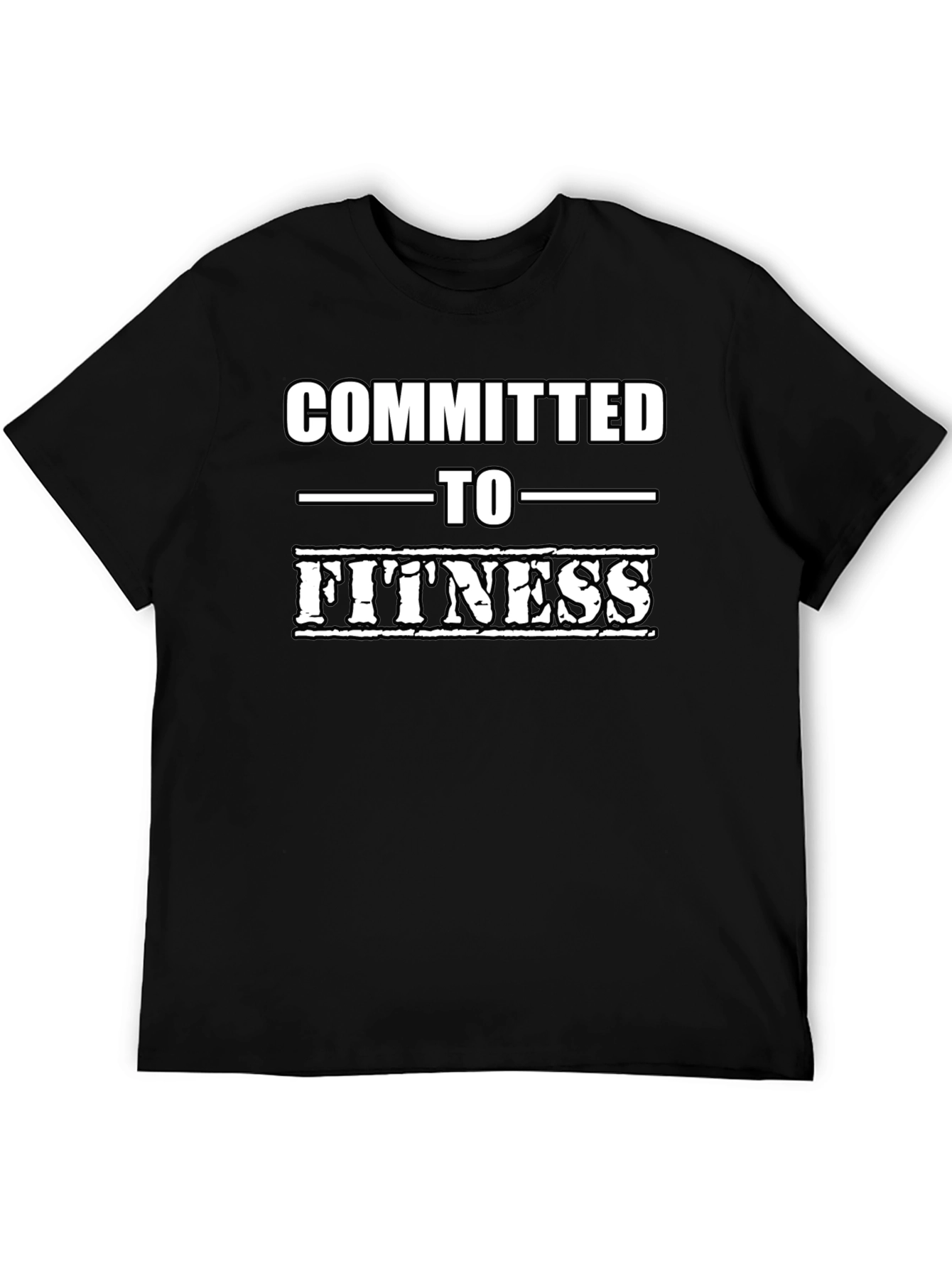 Committed To Fitness Black T-Shirt