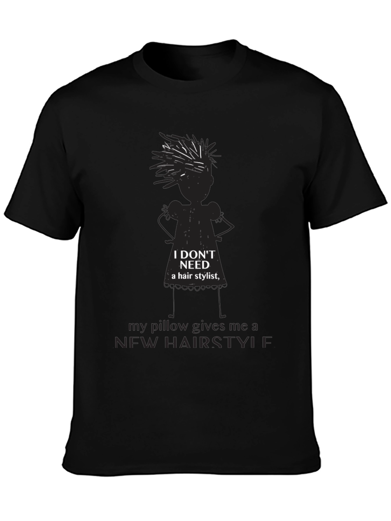 Funny Hair Pillow T-Shirt