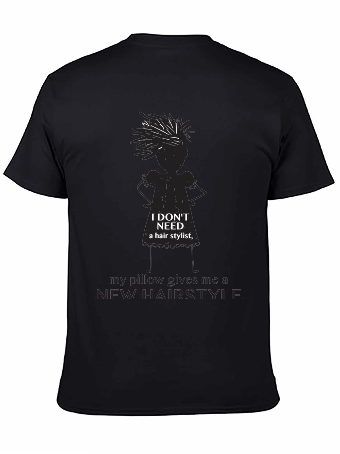 Funny Hair Pillow T-Shirt