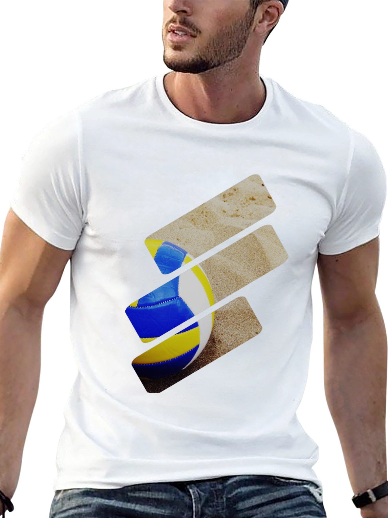 Volleyball Beach T-Shirt - Unique Design