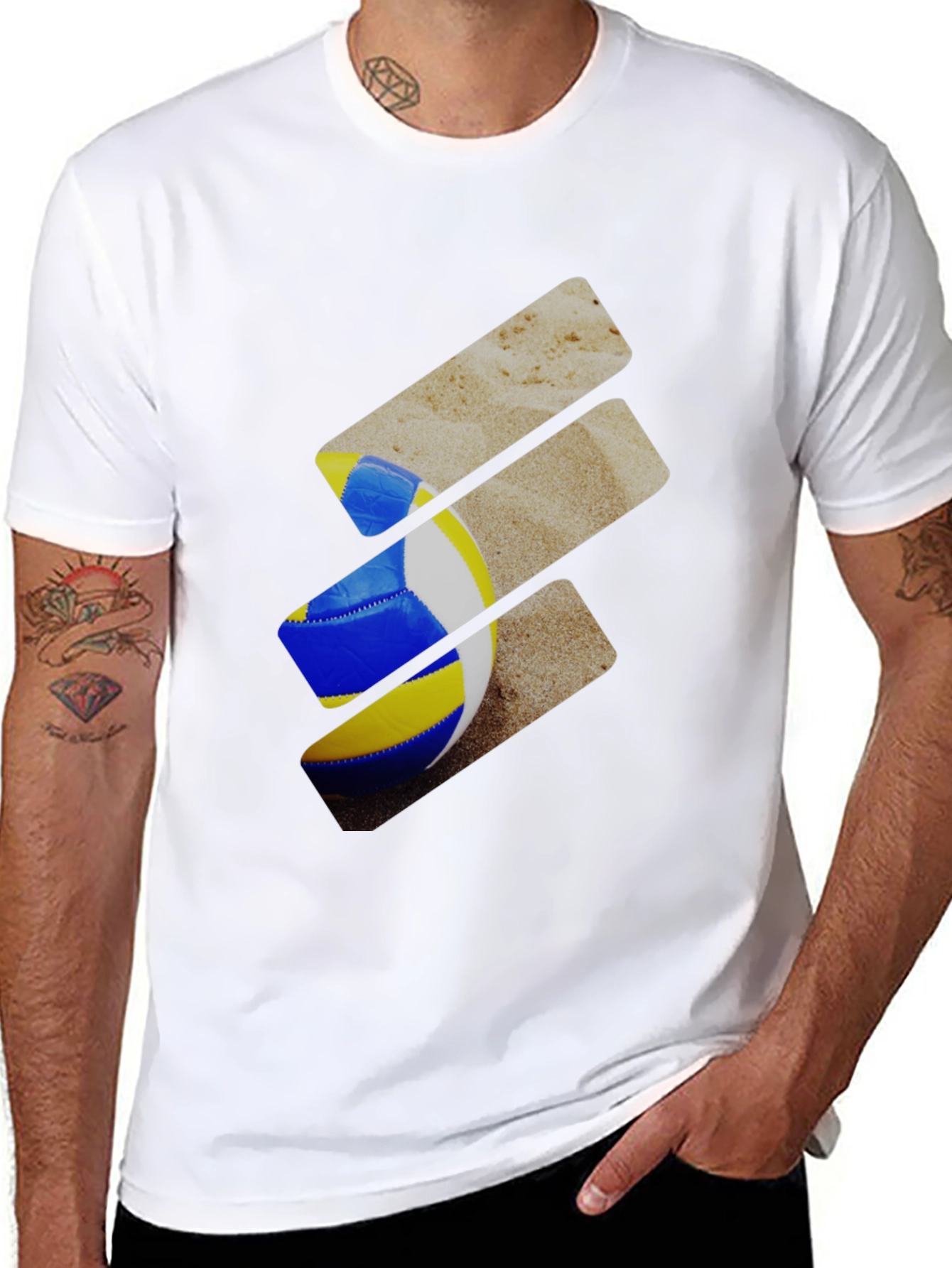 Volleyball Beach T-Shirt - Unique Design