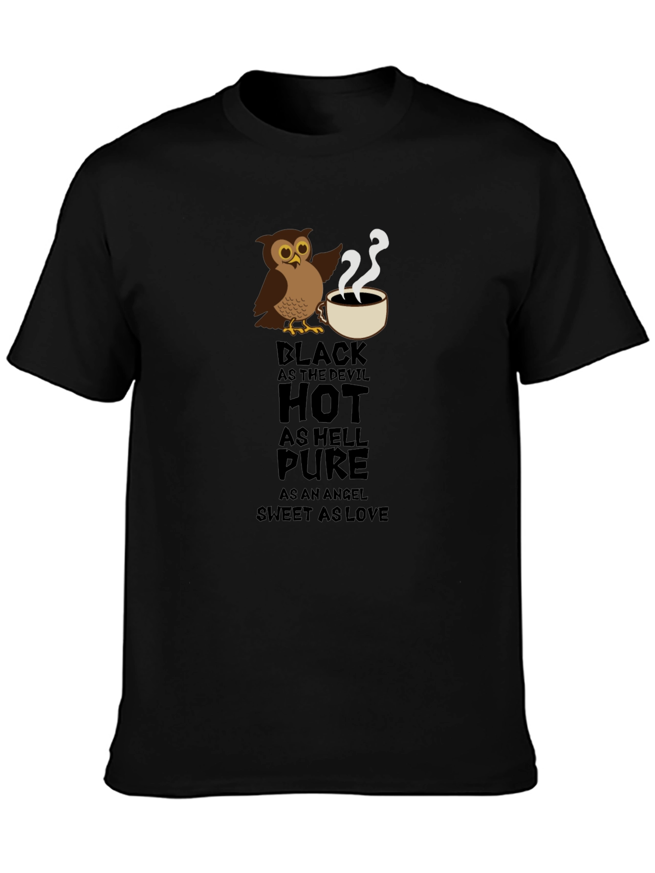 Black Devil Owl Coffee T-Shirt