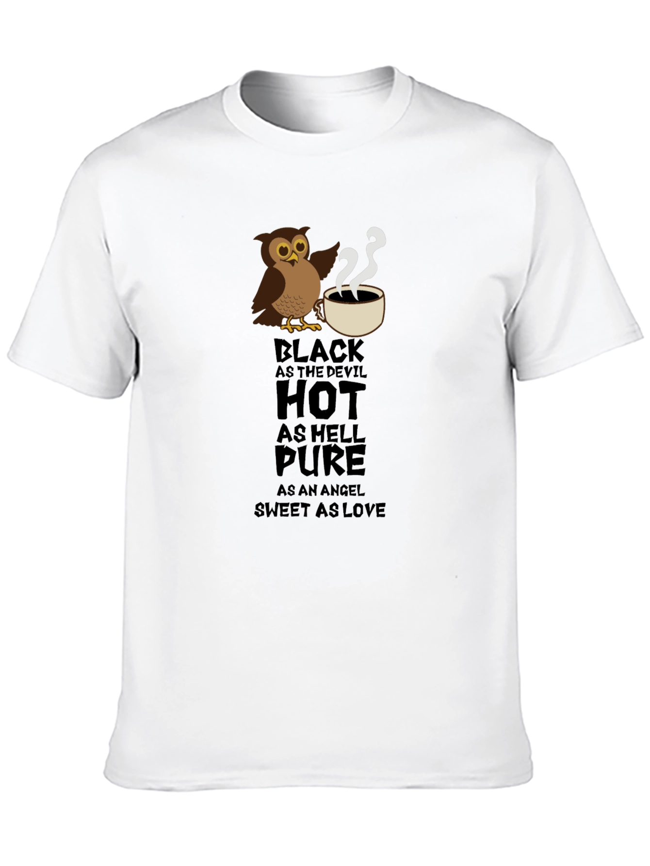 Black Devil Owl Coffee T-Shirt