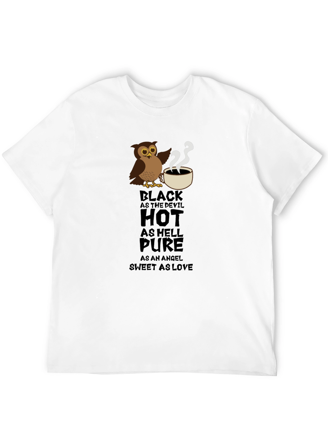 Black Devil Owl Coffee T-Shirt