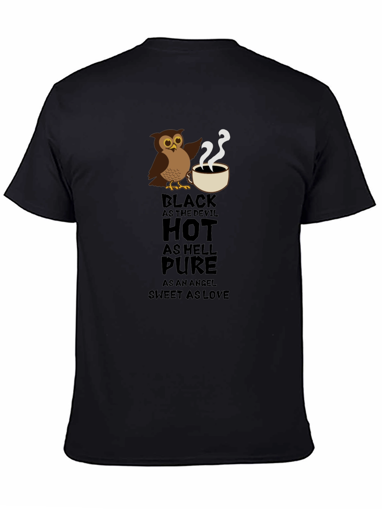 Black Devil Owl Coffee T-Shirt