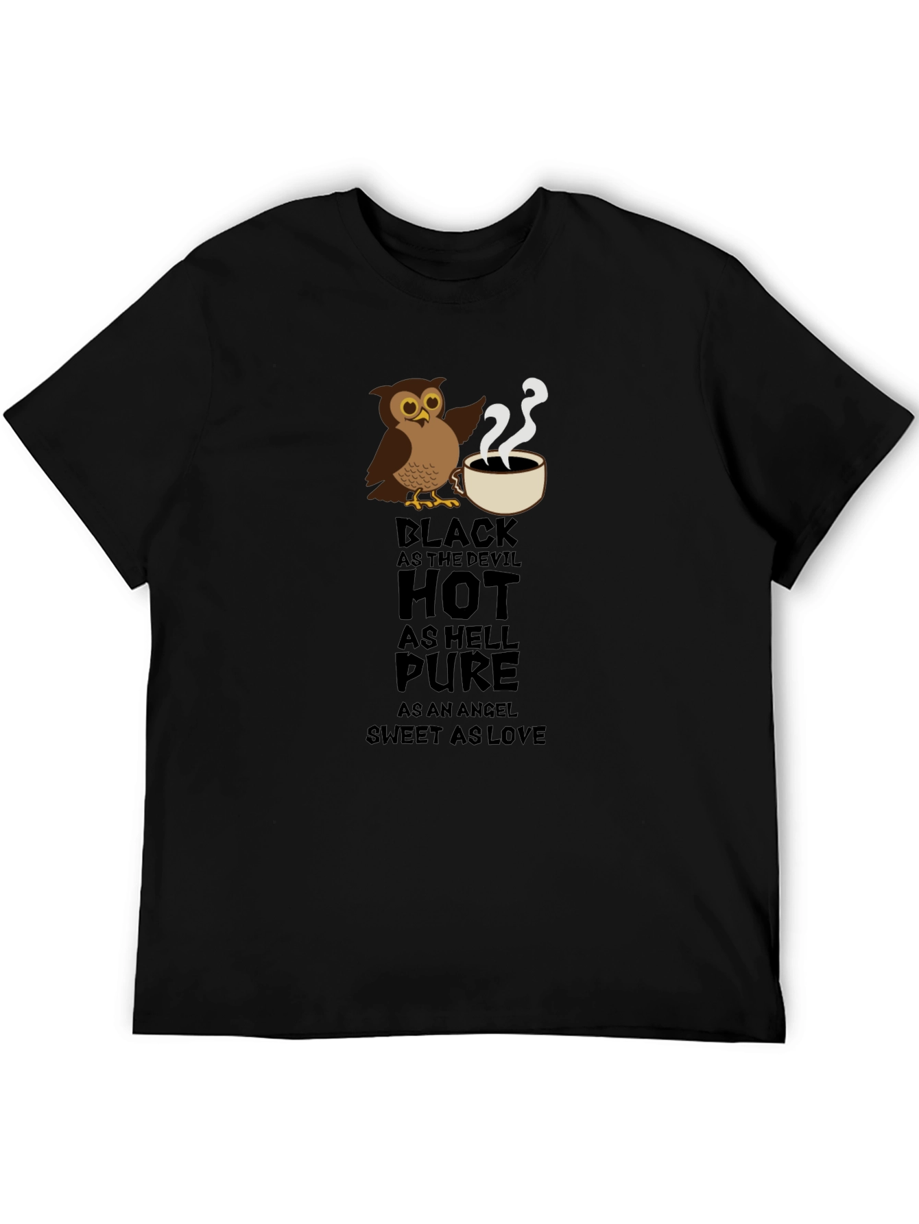 Black Devil Owl Coffee T-Shirt