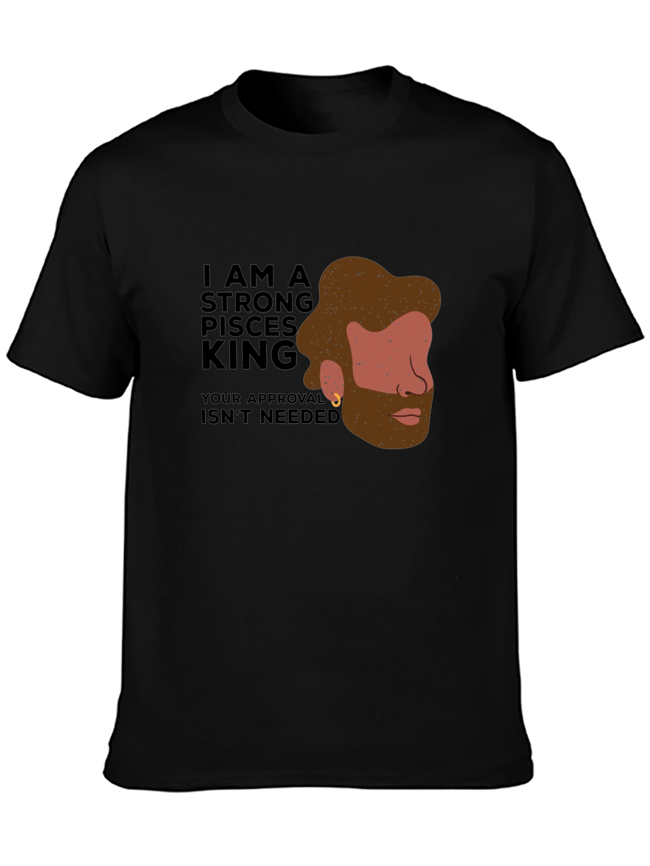 Strong Pisces King Graphic T-Shirt