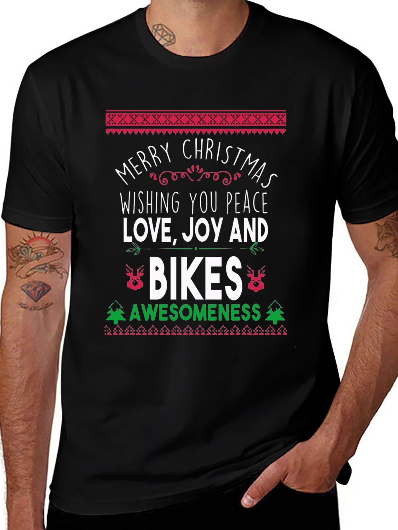 Merry Christmas Bikes Awesomeness T-Shirt