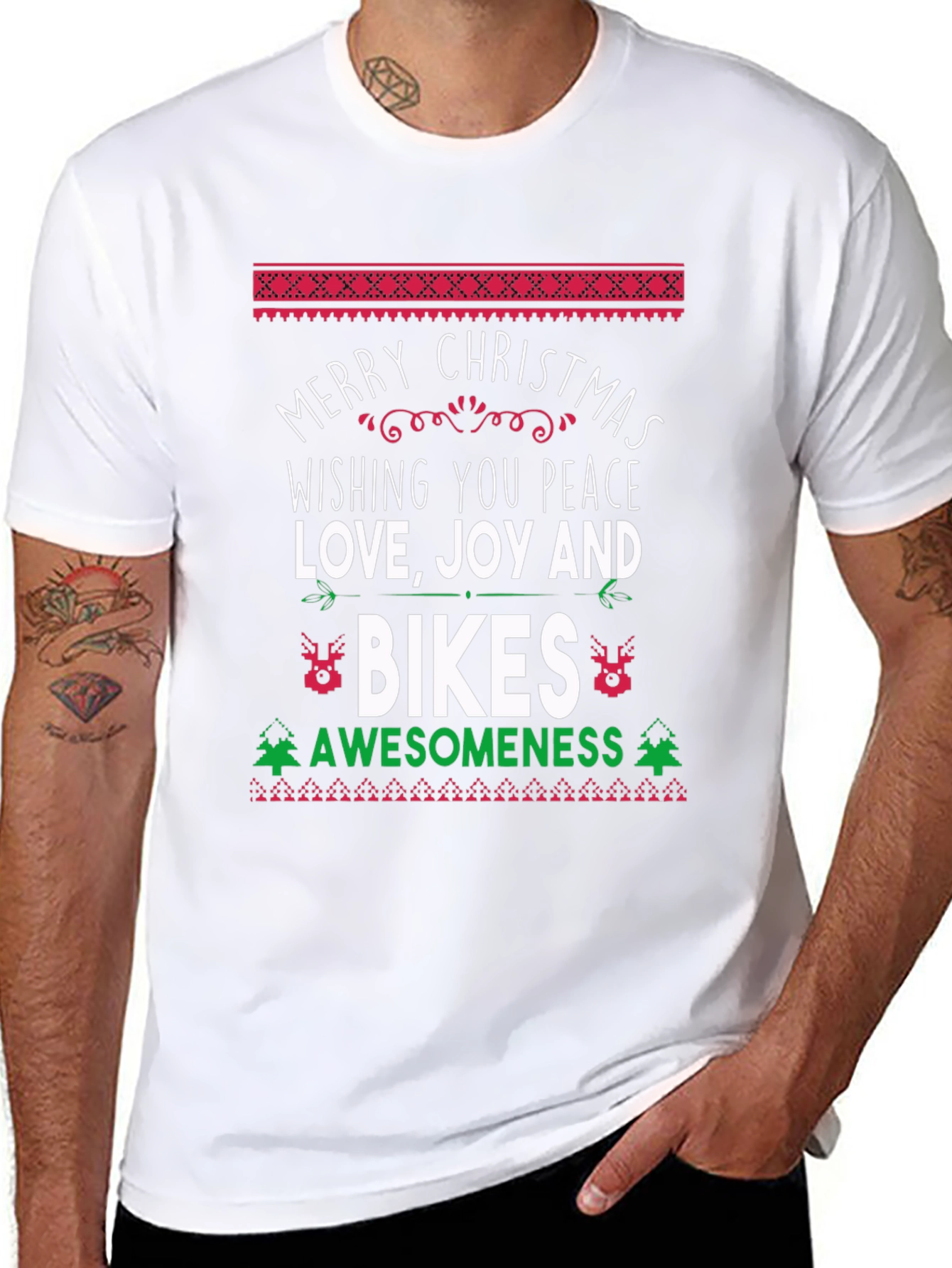 Merry Christmas Bikes Awesomeness T-Shirt