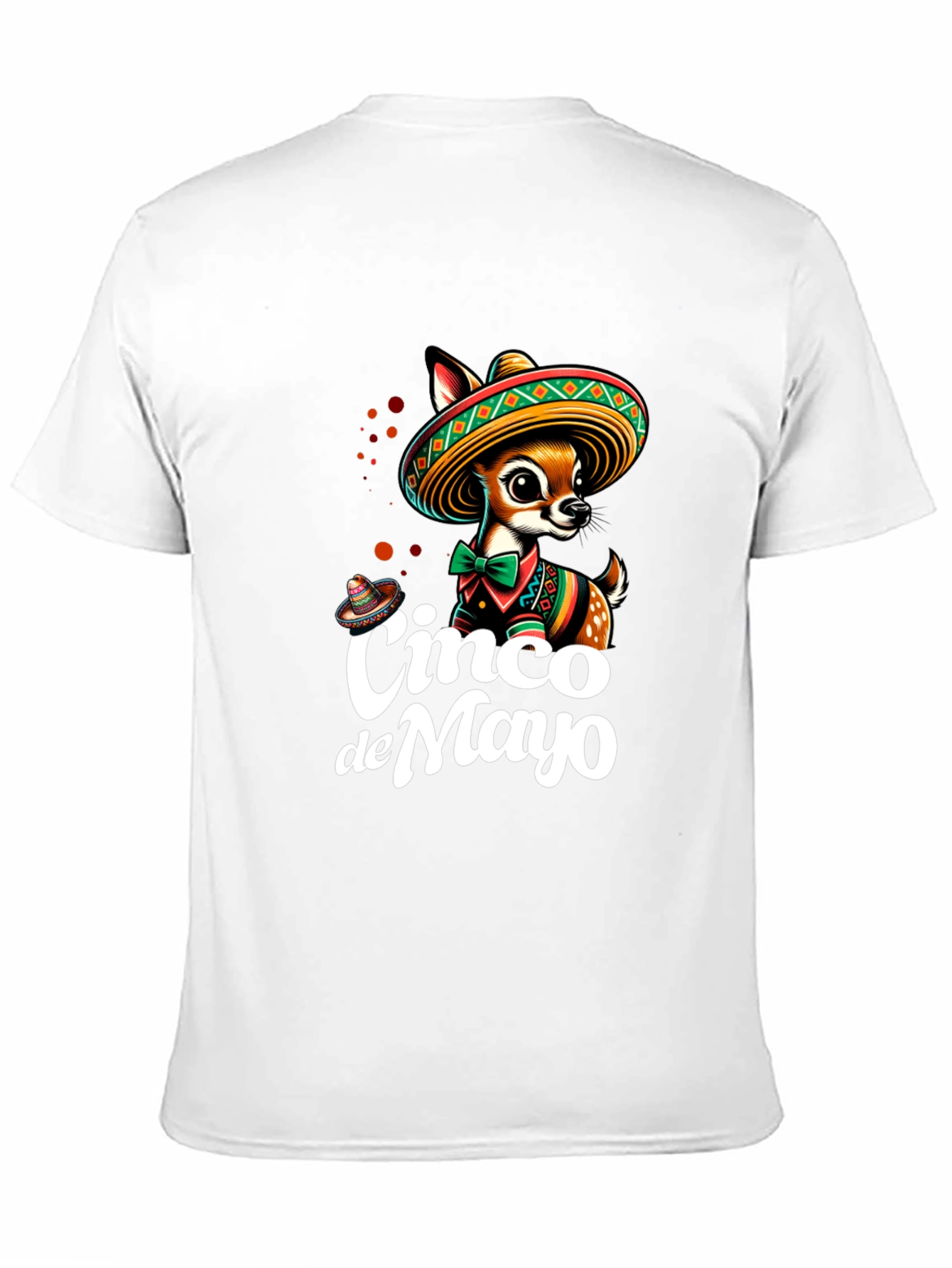Cinco de Mayo Deer T-Shirt - Black