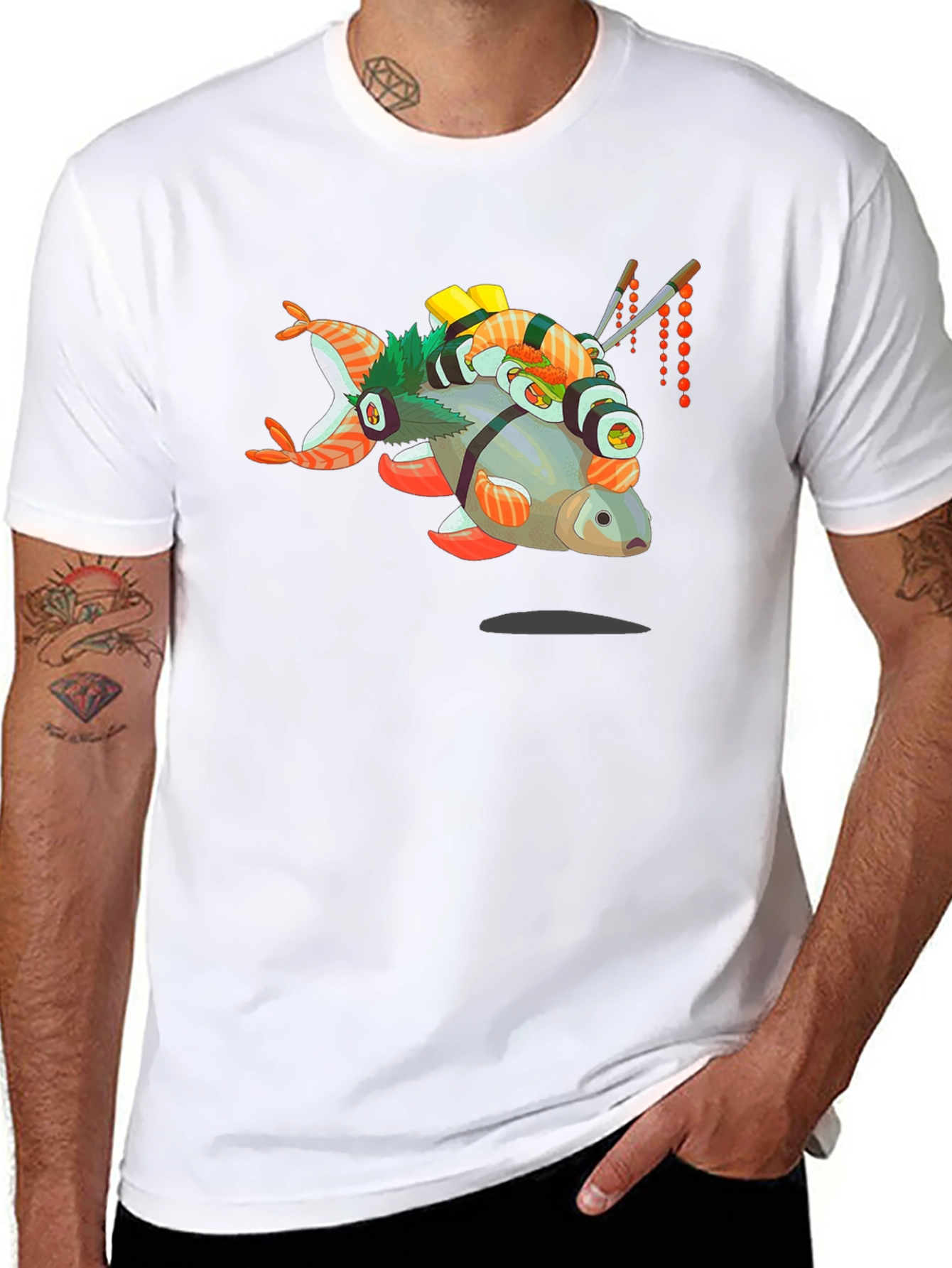 Sushi Fish T-Shirt - Unique Graphic Tee