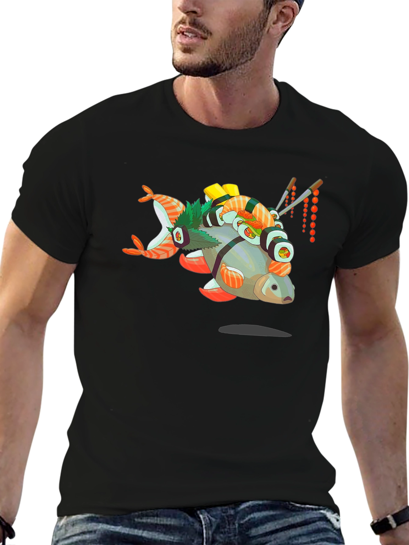 Sushi Fish T-Shirt - Unique Graphic Tee