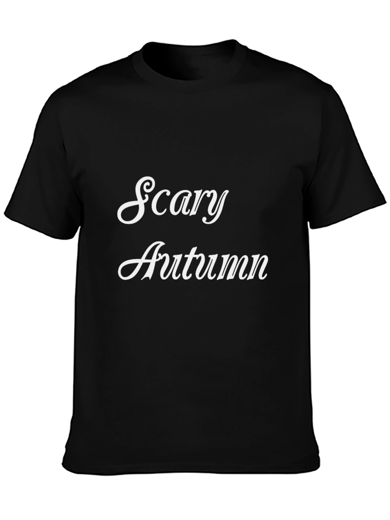 Scary Autumn Black T-Shirt