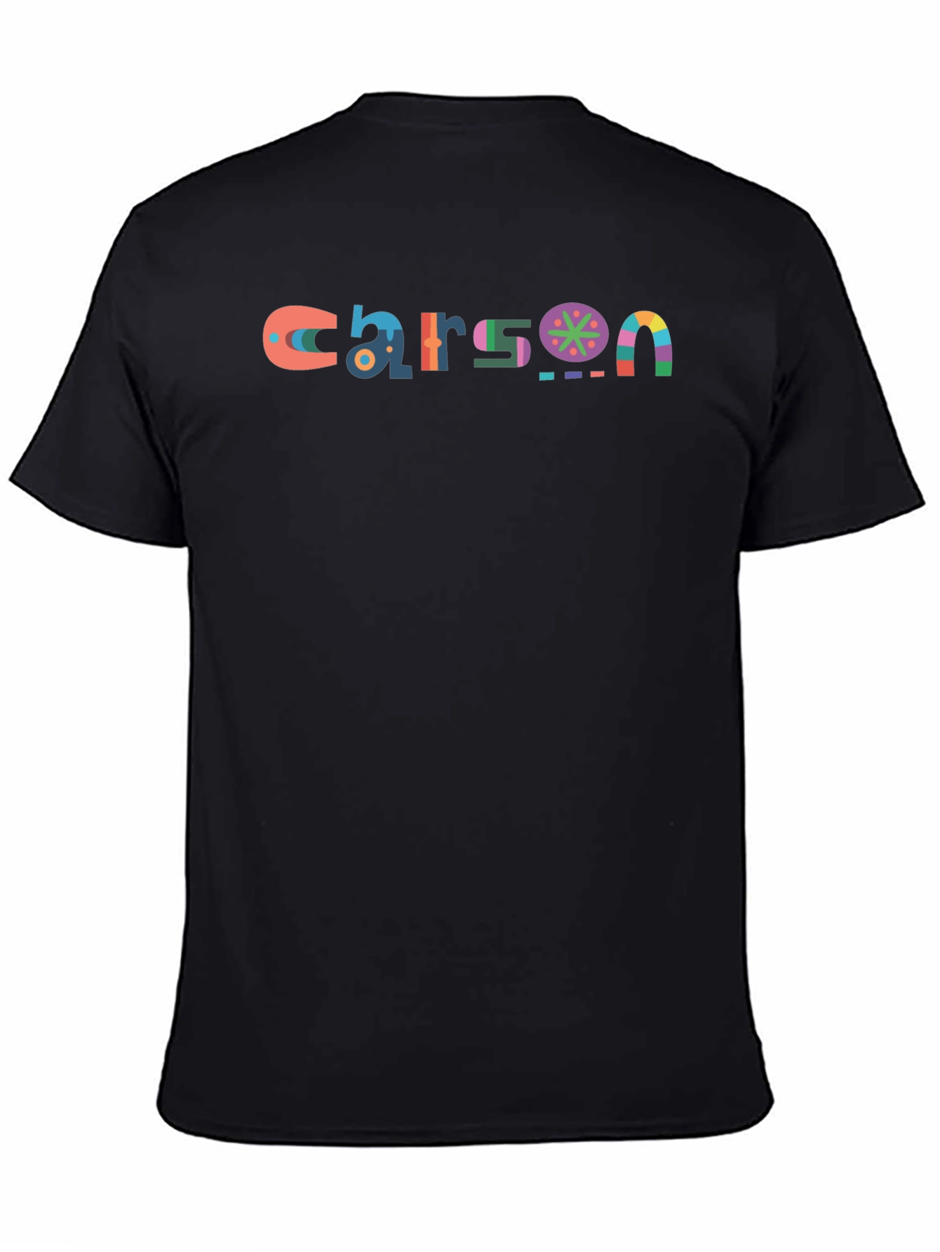 Carson Name Graphic Black T-Shirt