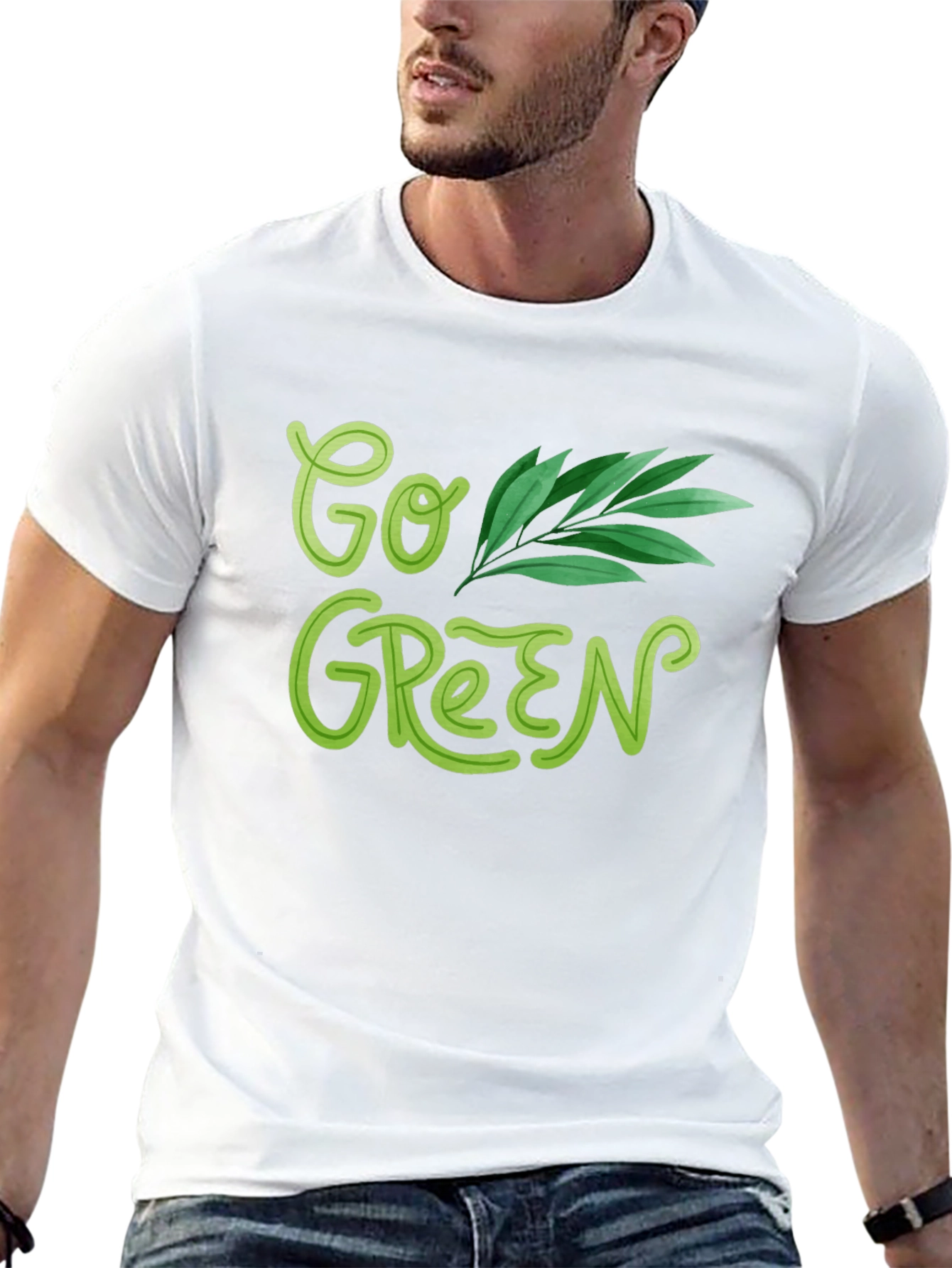 Go Green Graphic Tee - Eco Friendly Fashion