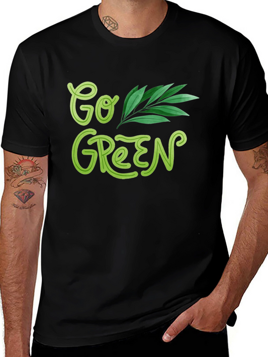 Go Green Graphic Tee - Eco Friendly Fashion