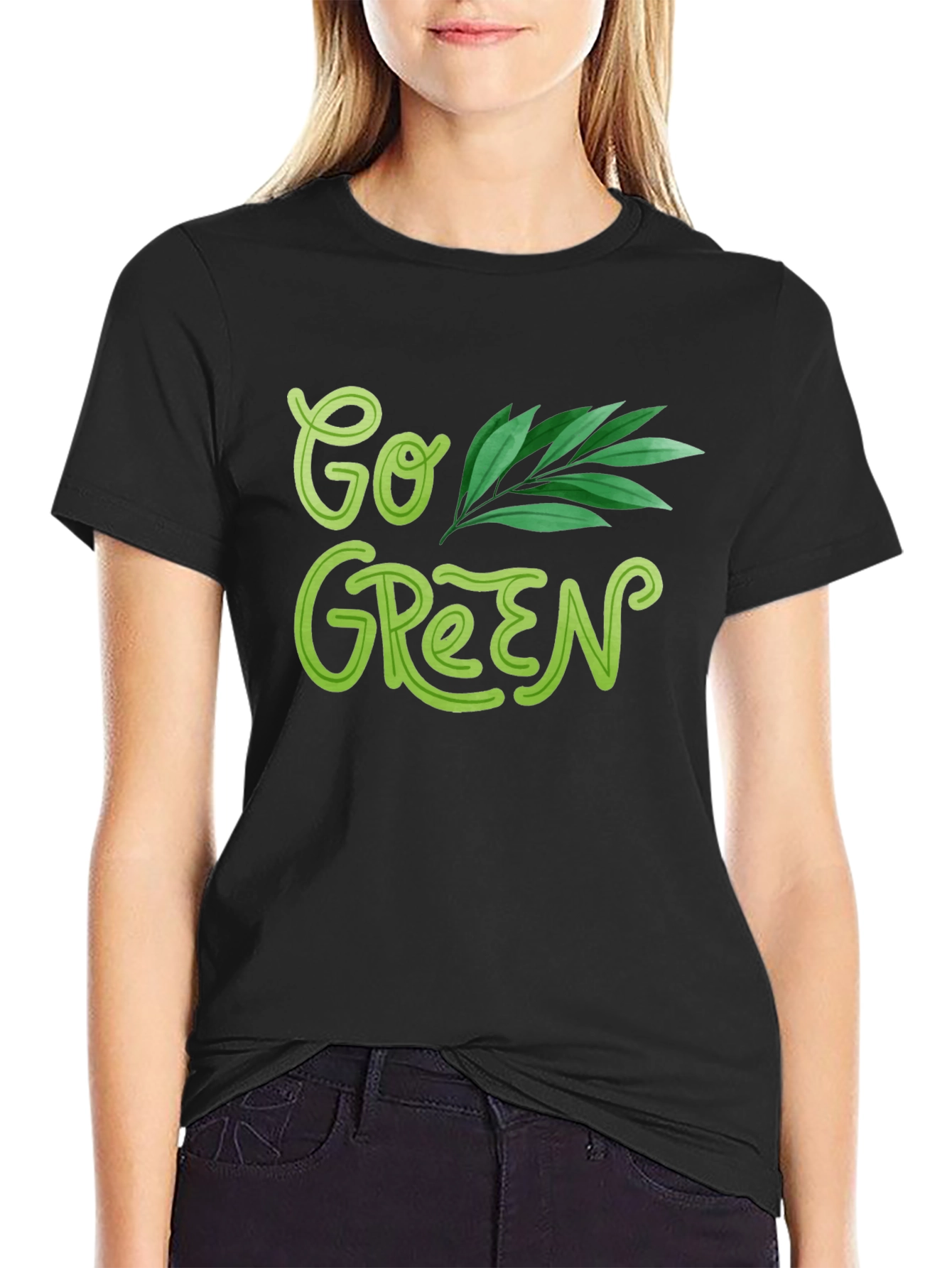 Go Green Graphic Tee - Eco Friendly Fashion