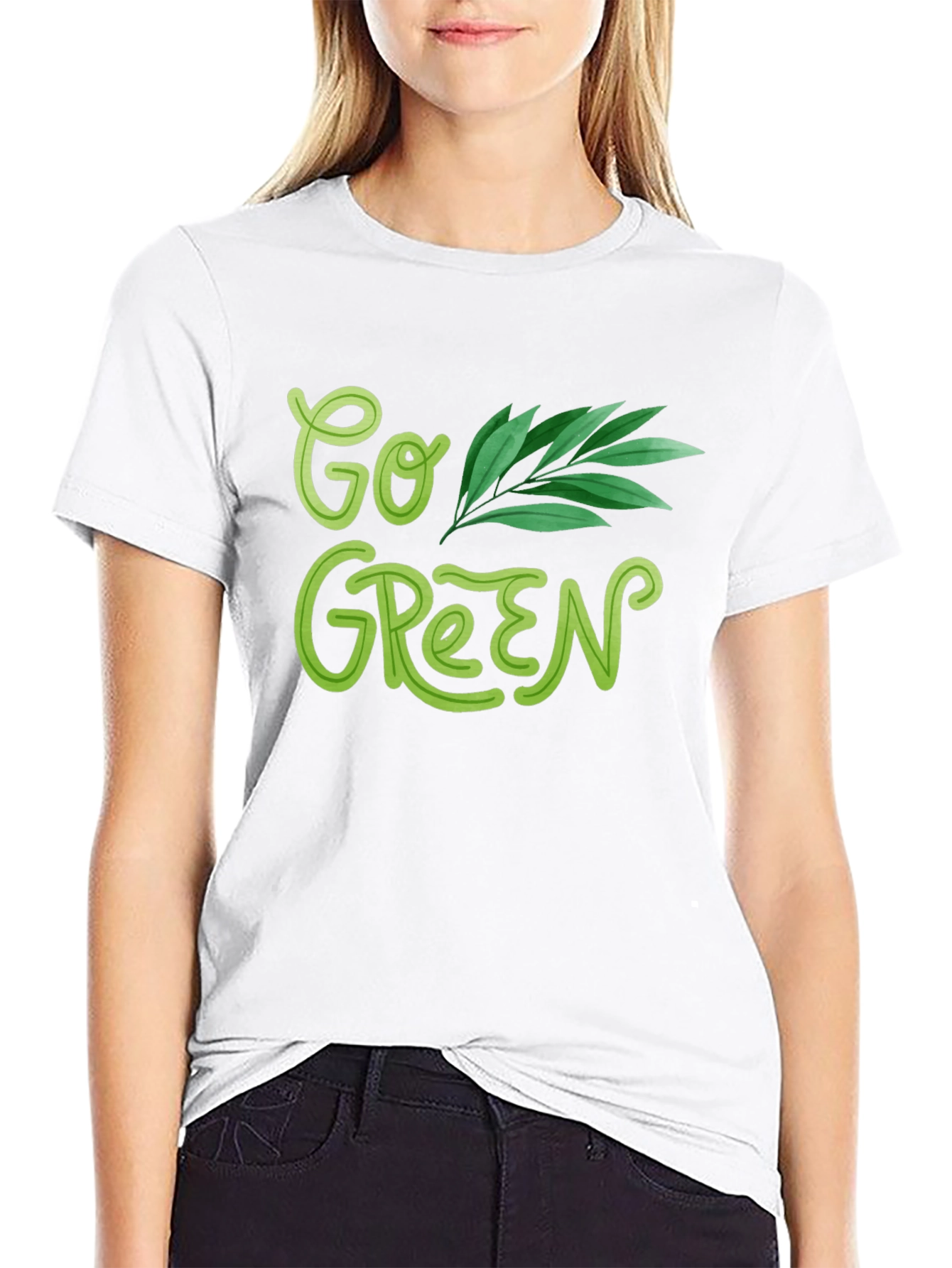 Go Green Graphic Tee - Eco Friendly Fashion