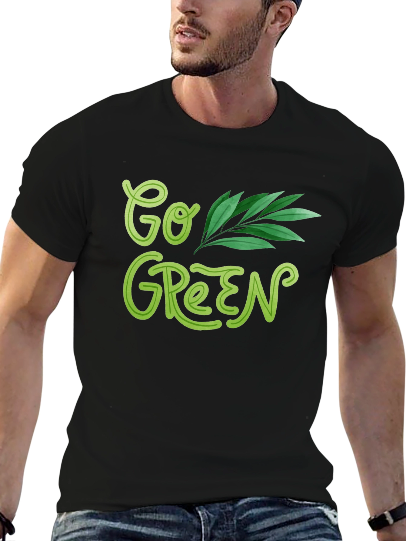Go Green Graphic Tee - Eco Friendly Fashion