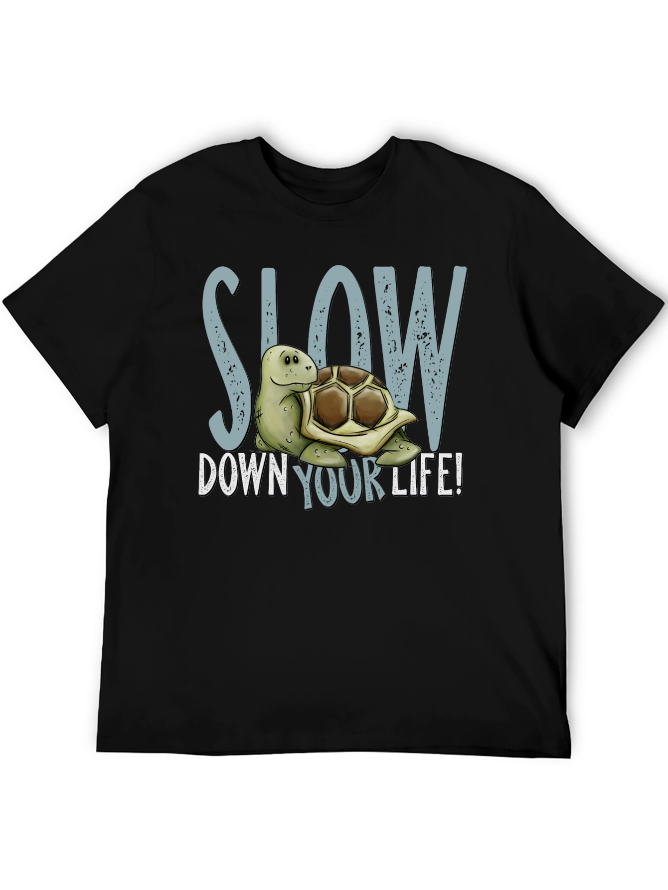 Slow Down Your Life Turtle Graphic Tee